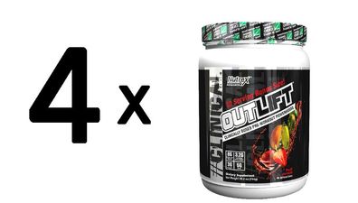 4 x Nutrex Research Outlift Clinical Edge (30 serv) Miami Vice