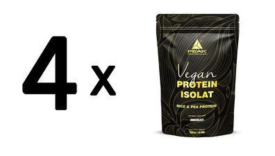 4 x Peak Vegan Protein Isolate (750g) Choco Coco