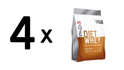 4 x PhD Diet Whey (2,2 lb) Banana