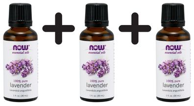 3 x Lavender Oil, 100% Pure - 30 ml.