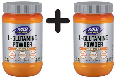 2 x L-Glutamine, 5000mg (Powder) - 454g