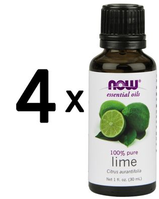 4 x Lime Oil - 30 ml.