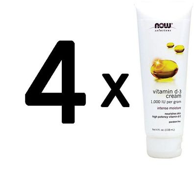 4 x Vitamin D-3 Cream - 118 ml.