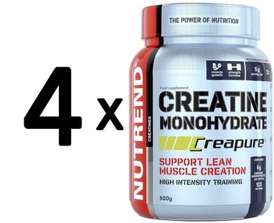4 x Creatine Monohydrate Creapure - 500g