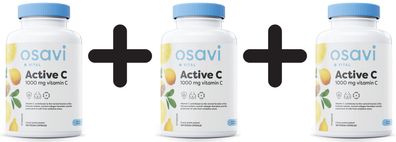 3 x Active C, 1000mg Vitamin C - 120 vegan caps