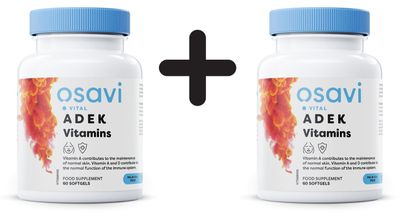 2 x ADEK Vitamins - 60 softgels