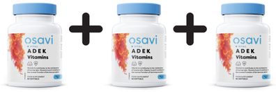 3 x ADEK Vitamins - 60 softgels