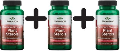 3 x Plant Sterols CardioAid, Maximum Strength - 60 caps