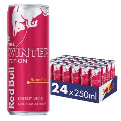 Red Bull The Winter Edition Birne Zimt Energy Drink 250ml 24er Pack