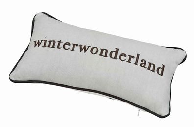 Traumkissen "Winterwonderland" silber 33x17cm Räder Design