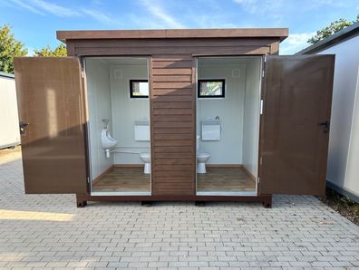 Premium Sanitärcontainer WC Container Toilettenbox Campingplatz-Toilette