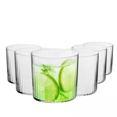 Krosno Mixology Gläser für Cider Wasser Getränke | Set 6 | 350 ml | Spülmaschine