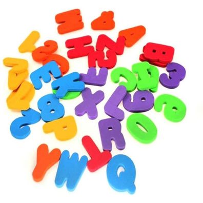 36 Stéck Badespielzeug Kinder Buchstaben und Zahlen