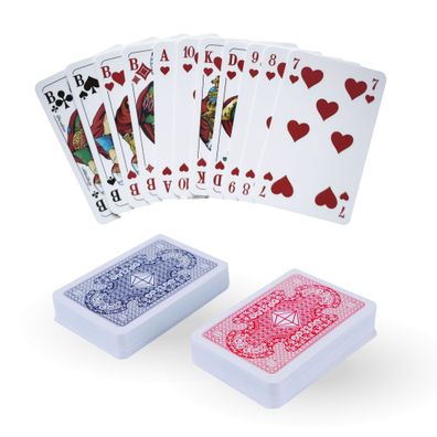 Kartenspiel Karo Skat 55 Spielkarten Canasta Poker Skatspiel Französisches Blatt
