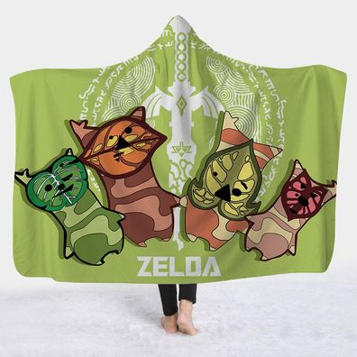 Zelda: Breath of the Wild Studenten Blanket Guardian Kapuzendecke Büro Cape Nap Decke
