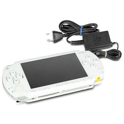 Sony Playstation Portable - PSP 1004 Konsole in Weiss / White #11A + Ladekabel - ...
