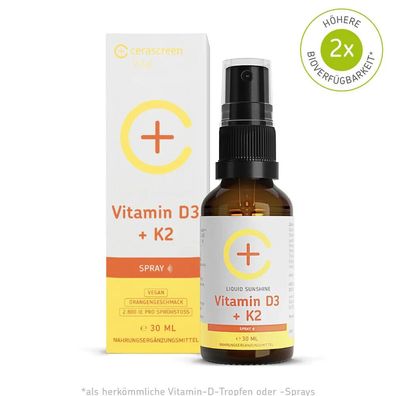 1163,33 € / L | cerascreen Vitamin-D-Spray (D3 + K2) 30ml