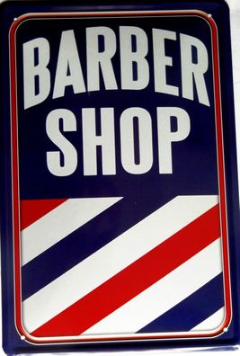 Top-Blechschild, 20 x 30 cm, Barber Shop. Rasur, rasieren, Neu, OVP
