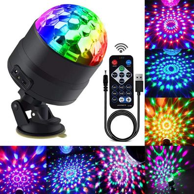 Tragbare Disco-Kugel-Party-Lichter, geräuschaktiviertes LED-Licht