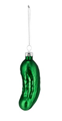Christbaum Schmuck Weihnachts Gurke - 10 cm - Baum Glas Anhänger Christmas Pickle