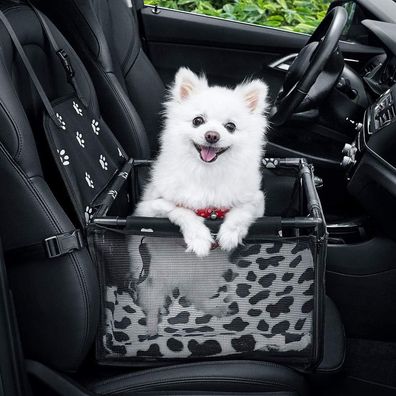 Hunde Autositz, Hundesitz Auto mit Sicherheitsgurt, kleines Haustier&Farbe: schwarz