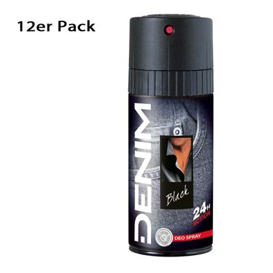 DENIM BLACK deo bodyspray 12x 150ml
