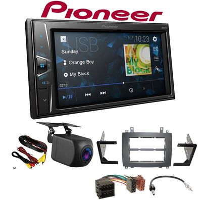 Pioneer Autoradio Touchscreen Rückfahrkamera für Cadillac SRX 2004-2009 schwarz