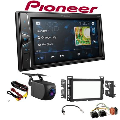 Pioneer Autoradio Touchscreen Rückfahrkamera für Chevrolet HHR 2006-2010 schwarz