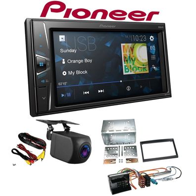 Pioneer Autoradio Touchscreen Rückfahrkamera für Citroen C3 2002-2009 schwarz