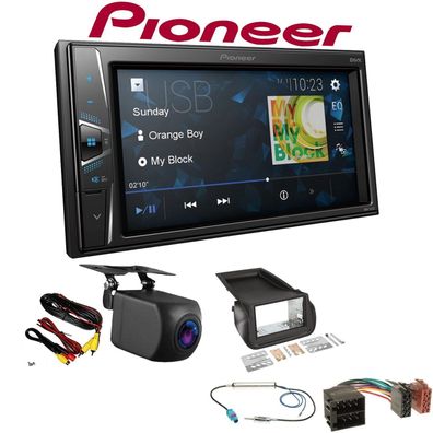 Pioneer Autoradio Touchscreen Rückfahrkamera für Citroen Nemo ab 2008 schwarz