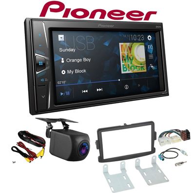Pioneer Autoradio Touchscreen Rückfahrkamera für Dacia Dokker ab 2012 schwarz