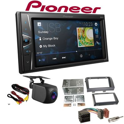 Pioneer Autoradio Touchscreen Rückfahrkamera für Fiat Croma 2005-2010 schwarz