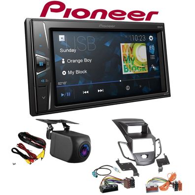 Pioneer Autoradio Touchscreen Rückfahrkamera für Ford Fiesta 2008-2013 Display