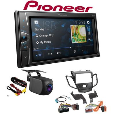 Pioneer Autoradio Touchscreen Rückfahrkamera für Ford Fiesta ohne Display