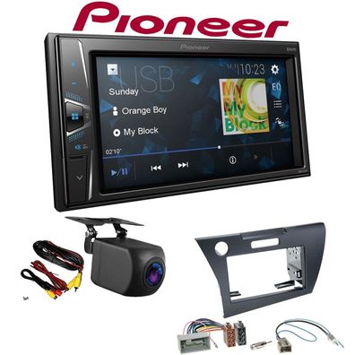 Pioneer Autoradio Touchscreen Rückfahrkamera für Honda CR-Z ab 2010 schwarz