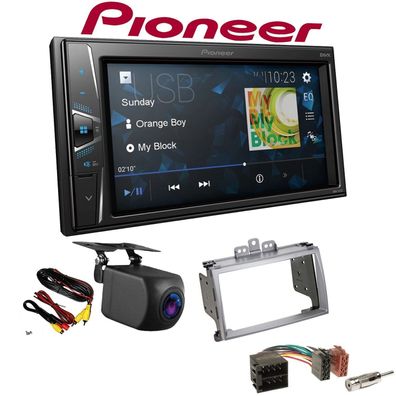 Pioneer Autoradio Touchscreen Rückfahrkamera für Hyundai i20 2009-2012 silber