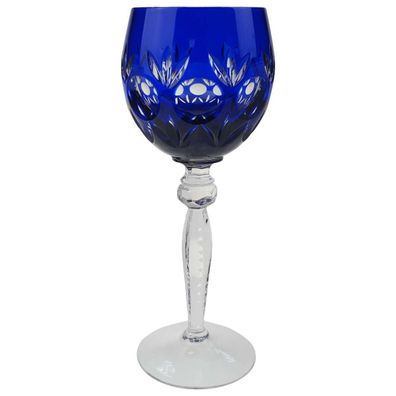 Weinrömer Römerglas Weinglas Römer H 20,3 cm Kristall Kobaltblau Blau