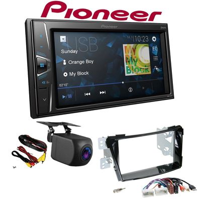 Pioneer Autoradio Touchscreen Rückfahrkamera für Hyundai i40 ab 2011 piano black