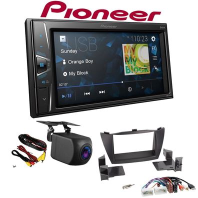 Pioneer Autoradio Touchscreen Rückfahrkamera für Hyundai IX35 2010-2013 schwarz