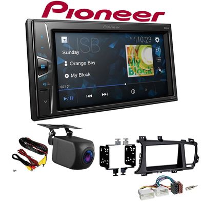 Pioneer Autoradio Touchscreen Rückfahrkamera für KIA Optima ab 2012 schwarz