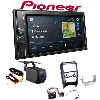 Pioneer Autoradio Touchscreen Rückfahrkamera für MINI Cabriolet ab 2009 schwarz
