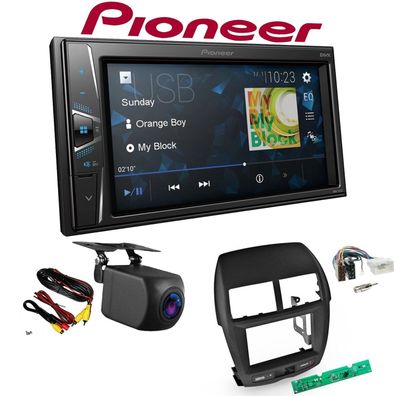 Pioneer Autoradio Touchscreen Rückfahrkamera für Mitsubishi ASX 2010-2014