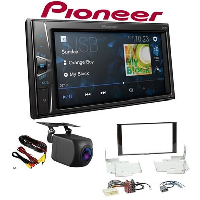 Pioneer Autoradio Touchscreen Rückfahrkamera für Nissan Micra IV Facelift