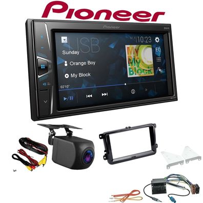 Pioneer Autoradio Touchscreen Rückfahrkamera für Seat Toledo IV ab 2014 piano