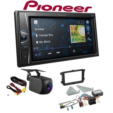 Pioneer Autoradio Touchscreen Rückfahrkamera für Skoda Praktik inkl Canbus