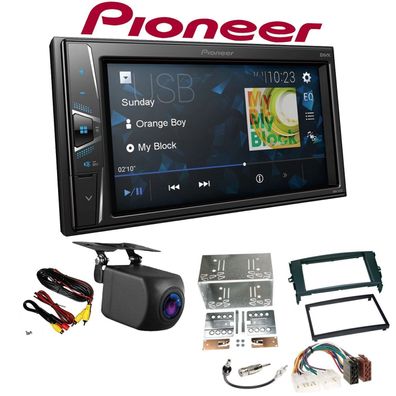 Pioneer Autoradio Touchscreen Rückfahrkamera für Toyota Auris 2007-2012 schwarz