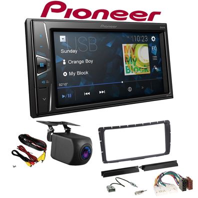 Pioneer Autoradio Touchscreen Rückfahrkamera für Toyota Hilux ab 2011 schwarz
