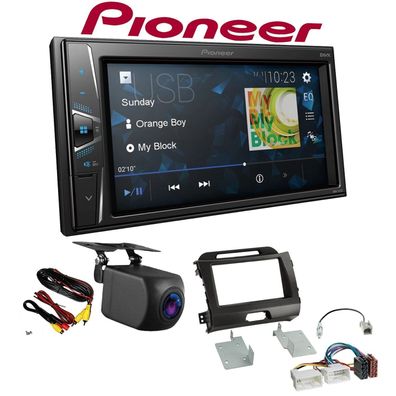 Pioneer Autoradio 2 DIN Rückfahrkamera für KIA Sportage 2010-2015 grau/ anthrazit