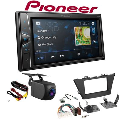 Pioneer Autoradio 2 DIN Rückfahrkamera für Toyota Prius Plus ab 2012 schwarz