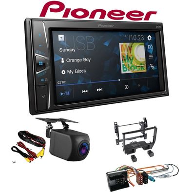 Pioneer Autoradio Touchscreen Rückfahrkamera für Citroen DS3 ab 2010 schwarz